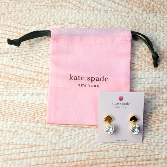 Kate Spade Heart Drop Earrings - Picture 3 of 7